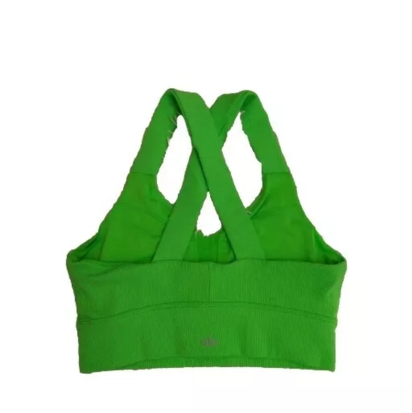 ALO Emulate Sports Bra Green Glow Size L - Picture 4 of 4